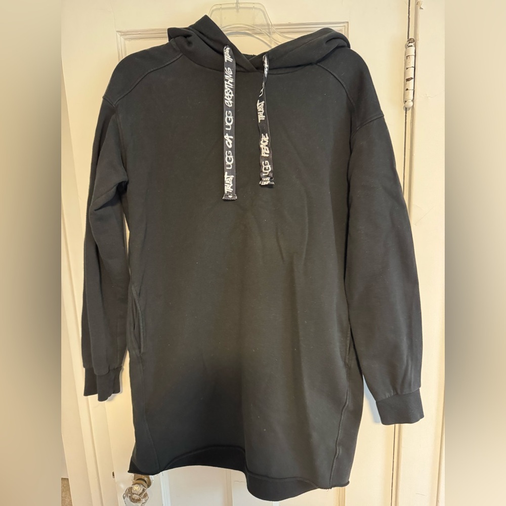 Women’s Ugg Tunic Sweatshirt Hoodie Black Size M